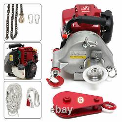 1000W Gas Gas Powered 4 Stroke Portable Capstan Winch 1,550Lbs Pulling Capacity