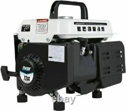 1200 Watt PG1202S Portable Low Noise Gas Powered Inverter Generator Black/White