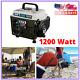 1200-watt Quiet Portable Gas Powered Generator Home Rv Camping Tailgating