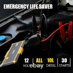 12V Portable Lithium Jump Starter Car Battery Booster Pack Power Bank Charger