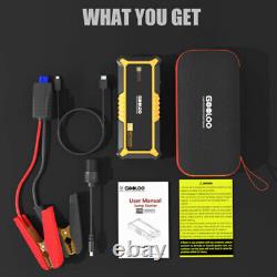12V Portable Lithium Jump Starter Car Battery Booster Pack Power Bank Charger