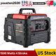 12in Portable 1500 Watts 4 Stroke Inverter Gas Powered Generator Rv Home Camping