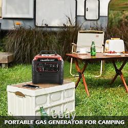 12in Portable 1500 Watts 4 Stroke Inverter Gas Powered Generator RV Home Camping
