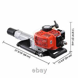 1300W 2 Stroke T Post Driver 51.7CC Gas Powered Portable Fence Pile Hammer