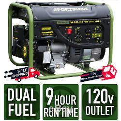 2000W Dual Fuel Portable Generator Gas/Propane Power Outdoor Camping Equipment