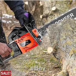 20'' Gas Chainsaw 58CC 2-Stroke Gas Powered Chain Saw for Cutting Wood Portable
