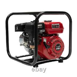 212CC 7.5 HP 2 Portable Gas-Powered Semi-Trash Water Pump Gasoline Water Pump