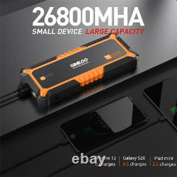 26800mAh Portable Battery Booster Pack Charger Power Jump Starter Box GP4000 Set