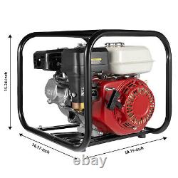 2Inch Commercial Engine Gasoline Water Pump 210CC 6.5 HP Portable Gas-Powered