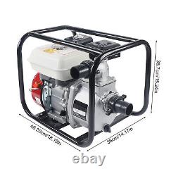 2Inch Commercial Engine Gasoline Water Pump 210CC 6.5 HP Portable Gas-Powered