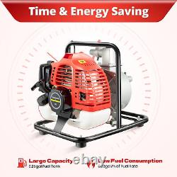 2 HP 2 Stroke Gasoline Water Pump 1 Portable Gas-Powered Semi-Trash Water Pump