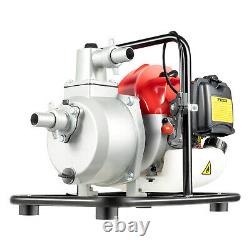 2 HP 2 Stroke Gasoline Water Pump 1 Portable Gas-Powered Semi-Trash Water Pump