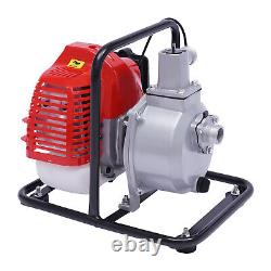 2 HP 2 Stroke Gasoline Water Pump 1 Portable Gas-Powered Semi-Trash Water Pump