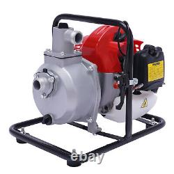 2 HP 2 Stroke Gasoline Water Pump 1 Portable Gas-Powered Semi-Trash Water Pump