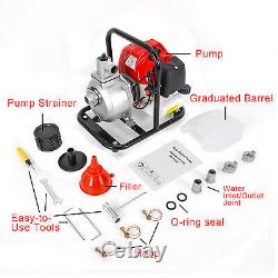 2 Stroke 1 Portable Gas Powered Water Pump 8,000L/hour 6500rpm USA