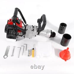 32.6CC Portable Gas Powered T-Post Pile Driver Gasoline Engine 2-Stroke 900 W