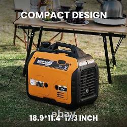 3300 Watt Portable Gas Powered Inverter Generator EPA Approved, CARB Compliant
