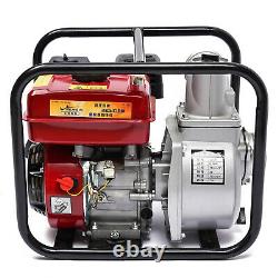 3 Gasoline Water Pump Portable Gas-Powered Semi-Trash Water Pump 7.5 HP 210CC
