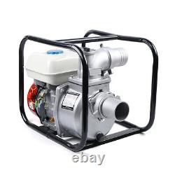 3 Portable Gasoline Water Pump, 7.5 HP 210CC Gas-Powered Semi-Trash Water Pump
