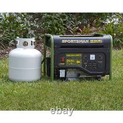 4000W Dual Fuel Portable Generator Gas Powered Camping Outdoor Home Power New
