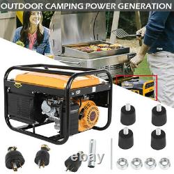 4000W Gas Powered Portable Generator Engine For Jobsite RV Camping Standby
