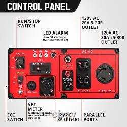 4400W Portable Generator Gas Powered Open Frame Inverter Generator 30A Outlet