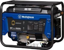 4650 Watt Portable Generator, RV Ready 30A Outlet, Gas Powered, CARB Compliant