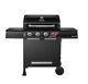 4-burner Propane Gas Grill Bbq Grill, Matte Black, Multifunctional Cooking System