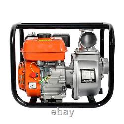 4 Stroke 7.5HP 3 Gasoline Water Pump Portable Gas-Powered Semi-Trash Water Pump