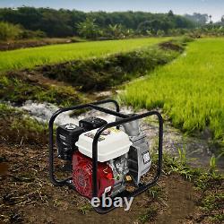 4-Stroke Gasoline Water Pump 3 Portable Gas-Powered Semi-Trash Water Pump 7.5HP