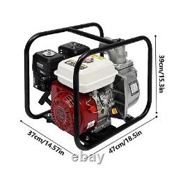 4-Stroke Gasoline Water Pump 3 Portable Gas-Powered Semi-Trash Water Pump 7.5HP