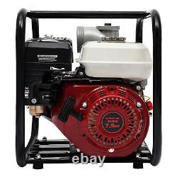 4-Stroke Gasoline Water Pump 3 Portable Gas-Powered Semi-Trash Water Pump 7.5HP