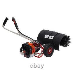 52CC 2.5HP Gas Power Sweeper Broom Driveway Turf Grass Cleaning Sweeping Machine