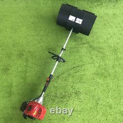 52cc 2-Stroke Gas Power Sweeper Hand-held Lawn Turf Broom Cleaning Machine New