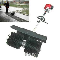 52cc Handheld Gas Power Sweeper Broom Turf Lawns Driveway Cleaning Tool 1.7Kw US