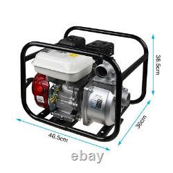 6.5HP 2 212cc OHV Engine Portable Gas Powered Semi-Trash Water Transfer Pump