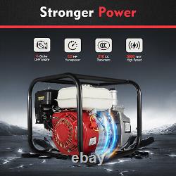 6.5HP 4-Stroke Portable Gasoline Water Pump Gas-Powered Semi-Trash Water Pump