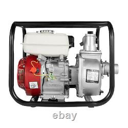 6.5HP 4-Stroke Portable Gasoline Water Pump Gas-Powered Semi-Trash Water Pump