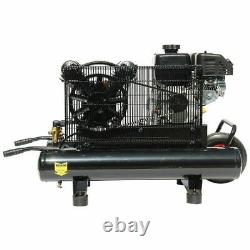 6.5 HP 9 Gal. Gas-Powered Portable Air Compressor Double Tank 125 PSI 12 CFM