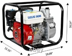 6.5 HP Gasoline Water Pump 158GPM 2 Portable Gas-Powered Semi-Trash Water Pump