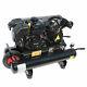 6.5 Hp Portable Gas-powered 9 Gal. Twin Stack Air Compressor 125 Psi Horizontal