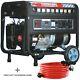 7000 Watt Generator Gas Power Portable Home Use Residential 120/220 Outlet Wheel