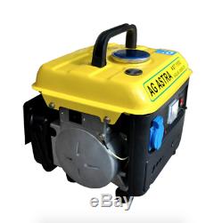 750W 220V Gasoline Generator Mini Power Supply 4L Fuel Tank Low Noise Portable