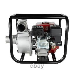 7.5 HP 3 Gasoline Water Pump 3000W Portable Gas-Powered Garden Irrigation Pump