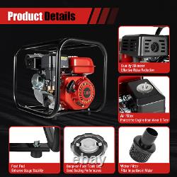 7.5 HP 3 Gasoline Water Pump 3000W Portable Gas-Powered Garden Irrigation Pump