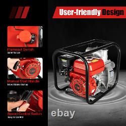 7.5 HP 3 Gasoline Water Pump 3000W Portable Gas-Powered Garden Irrigation Pump