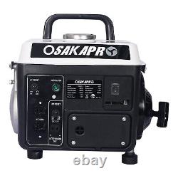 900W Gas Powered Generator Easy Portable Low Noise for Camping w 2 120V-Sockets