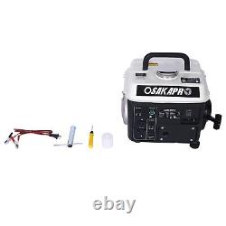 900W Gas Powered Generator Easy Portable Low Noise for Camping w 2 120V-Sockets