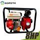 Agt 3 8 Hp 4 Stroke Portable Gas Powered Semi-trash Water Pump Transfer Pump