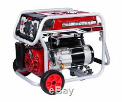 A-iPower 4500 Watt Gas Powered Generator With Portable Wheel kit 11 Hr Run Time